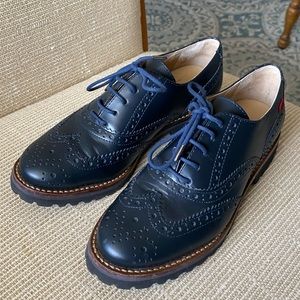 Central Park West Women’s Marc Joseph handmade in Brazil oxford shoes.